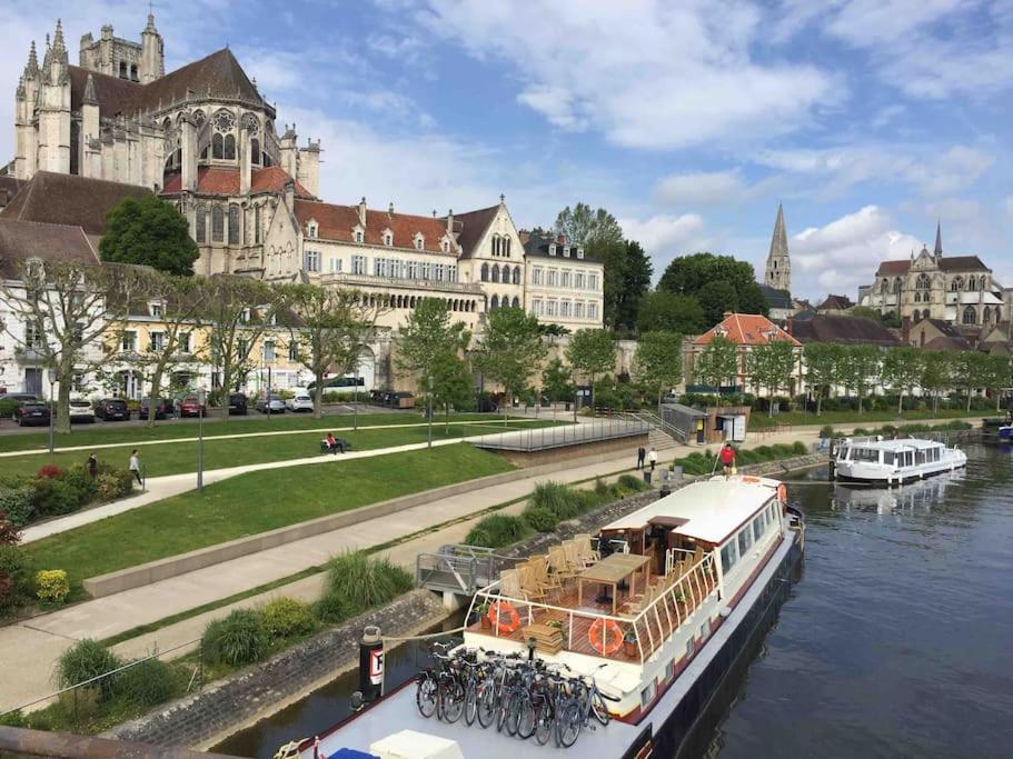 Bel Appart Au Centre-Ville Proche Gare Avec Wifi. Auxerre Exteriér fotografie